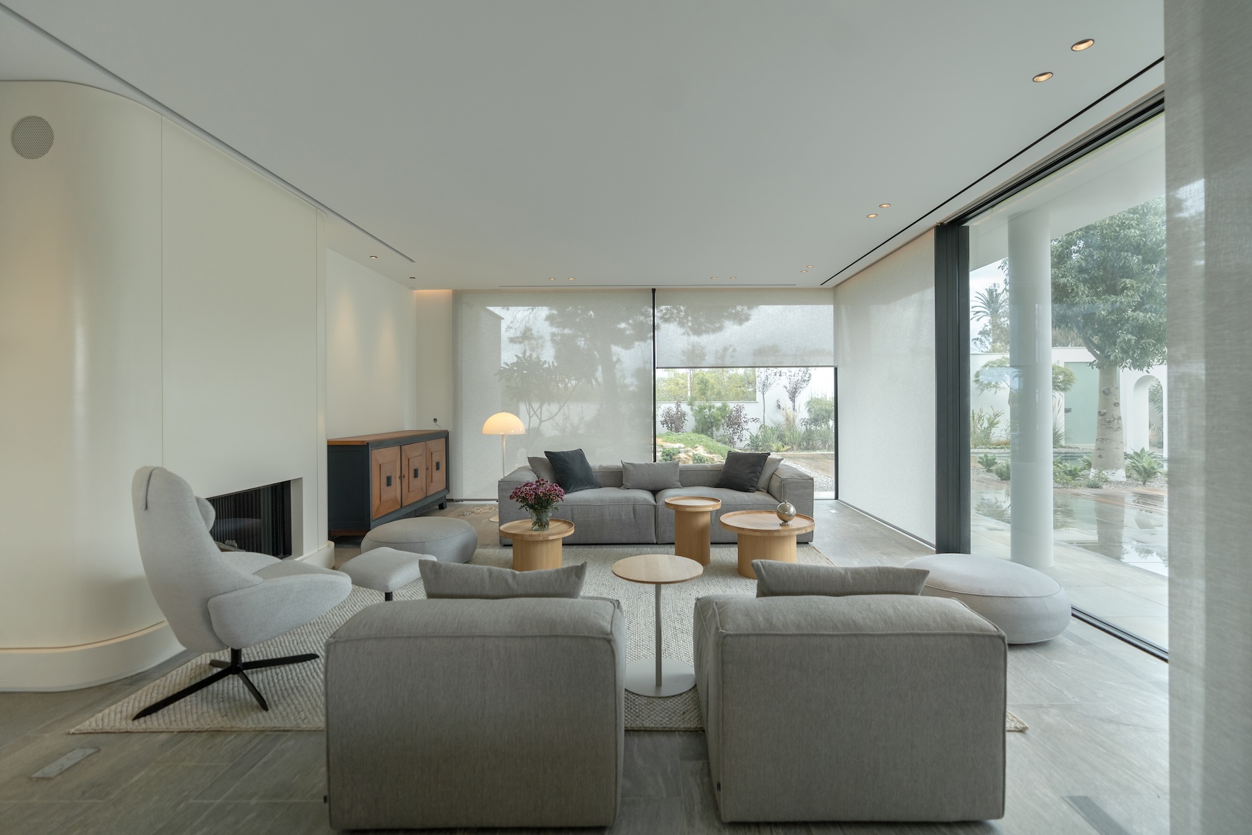 Living room opening to the garden