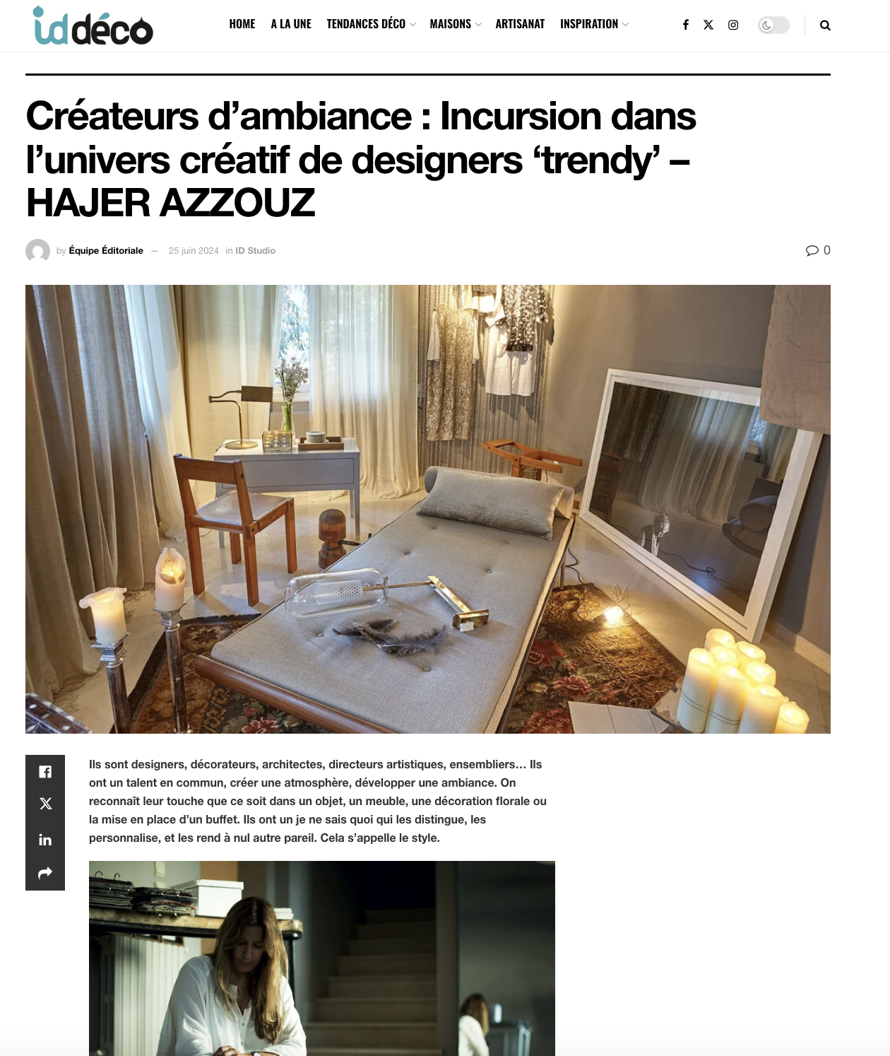 Créateurs d'ambiance : Incursion dans l'univers créatif de designers 'trendy' – HAJER AZZOUZ